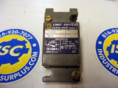 <B>Square D - </B>9007-C54 Series A Limit Switch Plug In Assemb